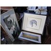 Image 1 : 2 PRINTS AND EAGLE SCULPTURE