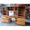 Image 2 : LARGE 3 PIECE OAK OFFICE CABINET