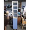 Image 1 : TALL WHITE CUPBOARD WITH BLUE DOOR