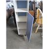 Image 2 : TALL WHITE CUPBOARD WITH BLUE DOOR