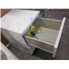 Image 3 : WHITE 2 DRAWER NIGHTSTAND