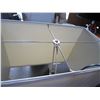 Image 2 : BLACK AND SILVER FLOOR LAMP WITH WHITE SHADE, MISSING SCREW ON TOP