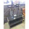 Image 1 : NEW MODERN GREY WITH GLASS 3 SHELF TV MOUNT SYSTEM, RETAIL $499
