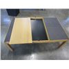 Image 3 : TILE TOP COFFEE TABLE W/ STORAGE AND SLIDE OUT TRAYS