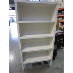 WHITE 6FT BOOKSHELF