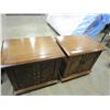 Image 2 : PAIR OF WALNUT NIGHT STANDS