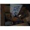 Image 2 : BOX LOT OF ESTATE GOODS, SOME VINTAGE WITH ONTARIO LICENSE PLATES