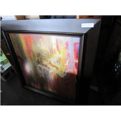 LARGE ABSTRACT PAINTING ON CANVAS AND LARGE PRINT