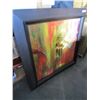 Image 2 : LARGE ABSTRACT PAINTING ON CANVAS AND LARGE PRINT