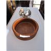 Image 2 : LARGE TEAK BOWL AND DISCO BALL