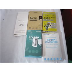 BAG OF PHONE TEMPERED GLASS PROTECTIVE SCREEN COVERS