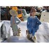 Image 2 : INUIT SOAPSTONE CARVING INCLUDES BLUE BOY AND FRIEND