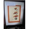 Image 3 : COLLECTOR SPOONS ON WOOD RACK AND 4 SPOONS IN CASE, LAMOGE PLATE, AND PRINT OF ABSTRACT FLOWERS