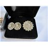 Image 2 : RHINESTONE BROACH, EARRINGS, AND GOLD TONE NECKLACE