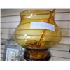 Image 2 : AMBER GLASS PUNCH BOWL W/ LADLE