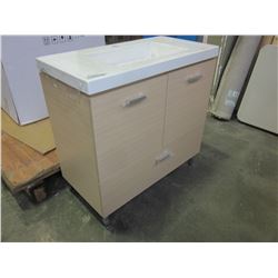 NEW OAK VANITY WITH SINK