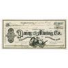 Image 1 : Daney Gold & Silver Mining Co., 1876 Issued Stock Certificate