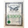 Image 1 : Broadway Surface Railroad Co. 1885 Issued Bond.