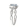 Image 3 : 1.02 ctw Aquamarine and Diamond Ring - 14KT Yellow Gold