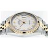 Image 5 : Rolex Mens 2 Tone 14K Mother Of Pearl Diamond & Sapphire 36MM Datejust Wristwatc
