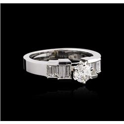 14KT White Gold 0.92 ctw Diamond Ring