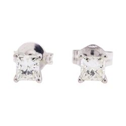 0.45 ctw Diamond Stud Earrings - 10KT White Gold