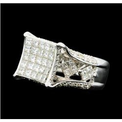 3.12 ctw Diamond Ring - 14KT White Gold