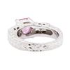 Image 3 : 1.39 ctw Pink Sapphire And Diamond Ring - Platinum