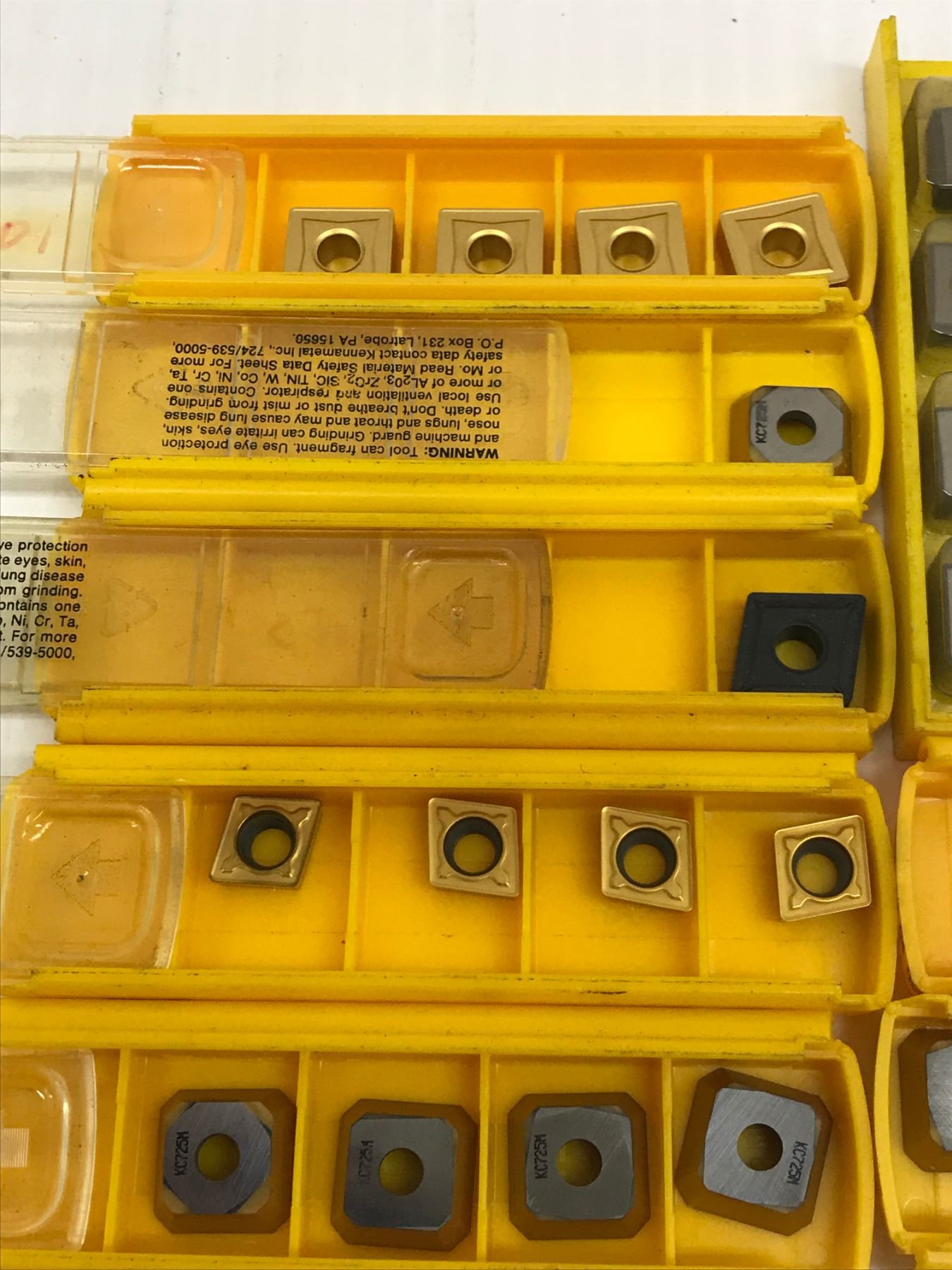 (30) KENNAMETAL MISC. CARBIDE INSERT *SEE PICS FOR PART