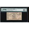 Image 1 : 1863 Five Cent North Carolina Obsolete Note PMG 65EQ
