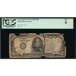 1934A $1000 Chicago Federal Reserve Note PCGS 6