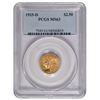 Image 1 : 1925-D $2.5 Indian Head Quarter Eagle Gold Coin PCGS MS63