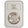 Image 1 : 1887 $1 Morgan Silver Dollar Coin NGC MS64