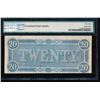 Image 2 : 1864 $20 Confederate States of America Note PMG 58EPQ