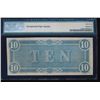 Image 2 : 1864 $10 Confederate States of America Note PMG 63EPQ