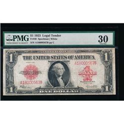 1923 $1 Legal Tender Note PMG 30