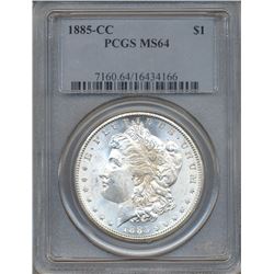 1885-CC $1 Morgan Silver Dollar Coin PCGS MS64