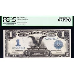 1899 $1 Black Eagle Silver Certificate PCGS 67PPQ