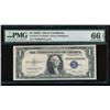 Image 1 : 1935E $1 Silver Certificate Star Note PMG 66EPQ