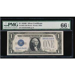 1928B $1 Silver Certificate PMG 66EPQ