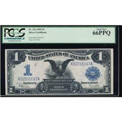 1899 $1 Black Eagle Silver Certificate PCGS 66PPQ