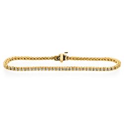 18KT Yellow Gold 2.00ctw Diamond Tennis Bracelet