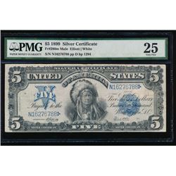 1899 $5 Chief Silver Certificate PMG 25