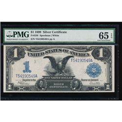 1899 $1 Black Eagle Silver Certificate PMG 65