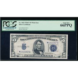 1934C $5 Silver Certificate PCGS 66PPQ