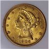 Image 2 : 1906-D $5.00 GOLD LIBERTY