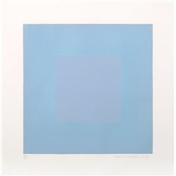 Richard Anuszkiewicz, Winter Suite (Light Blue with Blue), Intaglio Aquatint Etching