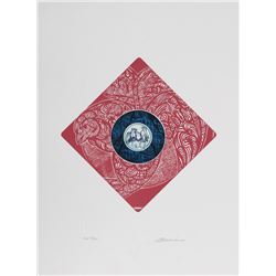 Martin Barooshian, Blue Jays, Intaglio Aquatint Etching