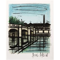 Bernard Buffet, Place de la Concorde, Lithograph