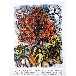 Marc Chagall, Chagall at Pace Columbus, Offset Lithograph Poster